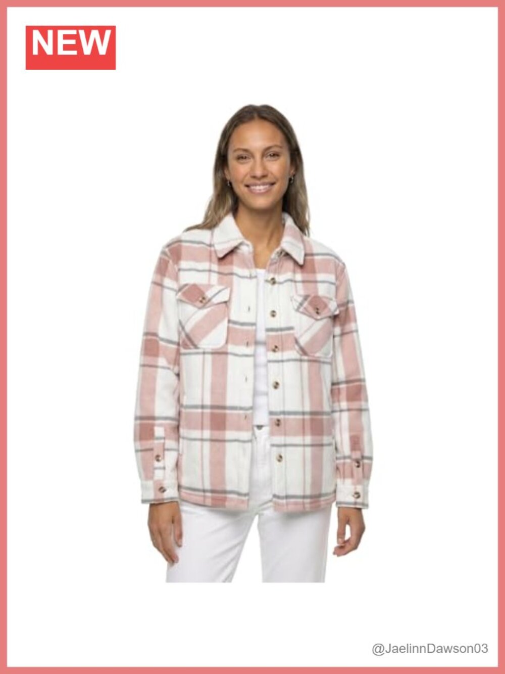 Plaid Sherpa-Lined Shirt Jacket Fleece Shacket with Pockets